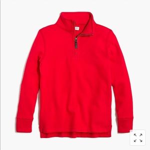 Crewcuts half zip red sweatshirt